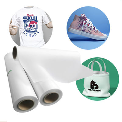 DTF Transfer Film Roll 60cm*100m Double Sides Matte Clear PreTreat PET Χάρτης μεταφοράς θερμότητας Ψυχρό και ζεστό peeling