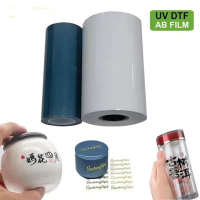 Υψηλής σκληρότητας UV φιλμ 60cm CMYK Πολυμερές Λάμψη Λευκή Λάκκα A+B Φιλμ