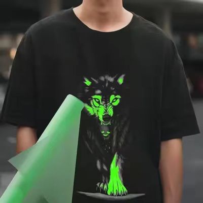 60cm DTF Glow in the Dark Transfer Paper Film Φόρμα μεταφοράς θερμότητας A3 για PET Φόρμα μεταφοράς για εφαρμογή ρούχων