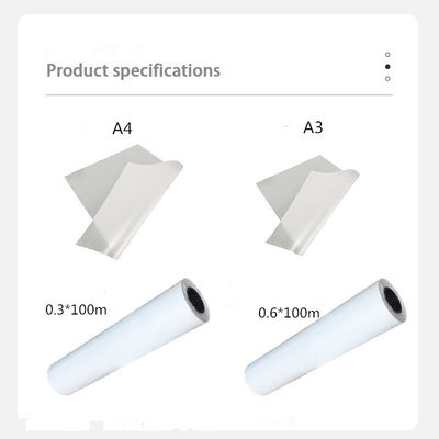 42cm Double Side Matte DTF Hot Peel Film Roll 75mic DTF Τυπογραφική ταινία για ένδυση