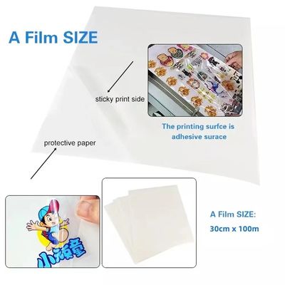 Διαφανής ταινία μεταφοράς UV Dtf Ab Pet Film Roll A3 30cm UV Dtf εκτυπωτική ταινία