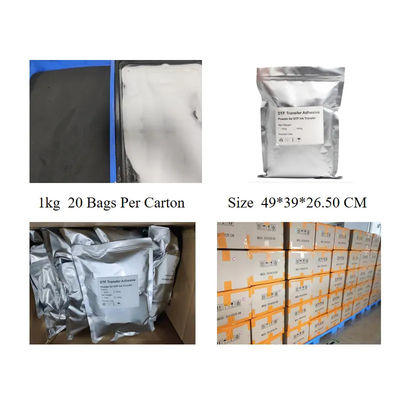80-100 μm TPU λευκό DTF ζεστή τήξη σκόνη για ισχυρή προσκόλληση σε βαμβάκι πολυεστέρα νάιλον