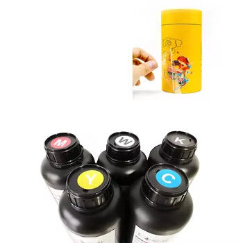 UV σκληρό μαλακό μελάνι CMYKW χρώμα για XP600 TX800 Dx5 Dx7 εκτυπωτή 500ML