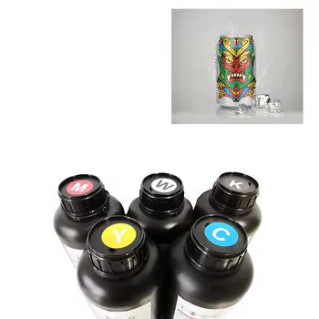 UV μελάνι CMYK+V για Epson dx7/dx5/dx4 κεφαλής εκτυπωτή 1L χρήση για το δέρμα θήκης τηλεφώνου