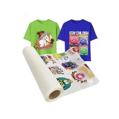 Διπλή μονοπλευρή ταινία DTF για ζώα 30CM 33CM 60CM 60CM*100M Roll Heat Transfer 75Micron Hot Cold Peel