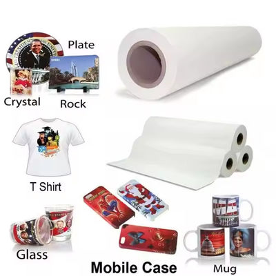 εύκολο 33g Ανθεκτικό Polyester Sublimation Transfer Paper Roll Textile Θερμομεταφορά Ψηφιακή εκτύπωση
