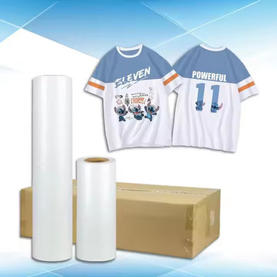Λευκό μελάνι εκτυπώσιμη ταινία μεταφοράς DTF Roll Hot Peel Μεγάλη τεντώσιμη για εκτύπωση