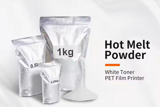 DTF θερμό τήξη λευκό μαύρο μαλακό 25KG σακούλα TPU κόλλα για την εκτύπωση DTF