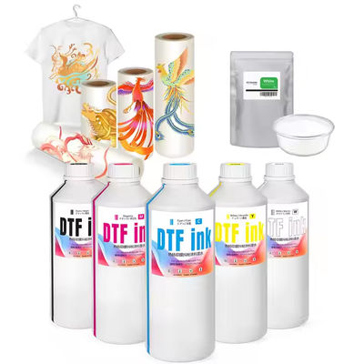 1000 ml CMYK λευκά DTF μελάνες απευθείας στην ταινία μελάνες εκτύπωσης Inkjet για Refinecolor DTF εκτυπωτή