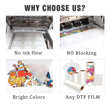 PET Transfer DTF Ink CMYK+W χρωματική μελάνη DTF μελάνες εκτυπωτή για υφαντουργικά