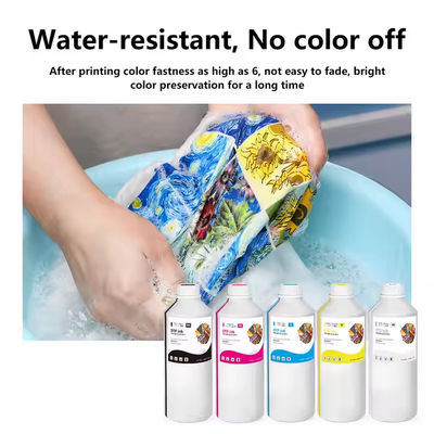 PET Transfer DTF Ink CMYK+W χρωματική μελάνη DTF μελάνες εκτυπωτή για υφαντουργικά