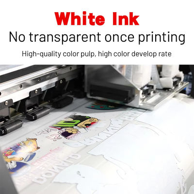 PET Transfer DTF Ink CMYK+W χρωματική μελάνη DTF μελάνες εκτυπωτή για υφαντουργικά
