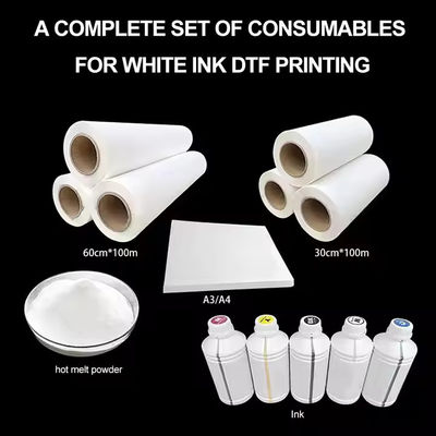 30CM*100M Hot Peel Single Double Side Roll DTF Transfer Film για εκτυπωτή μελάνης DTF